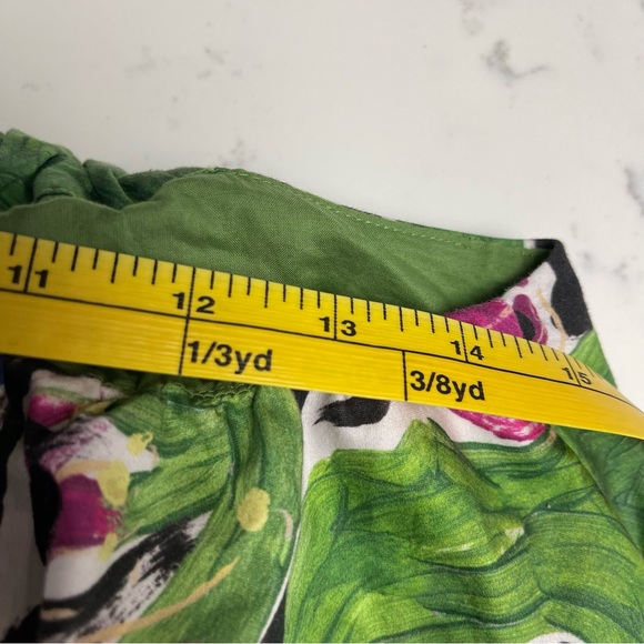 Aje Zorina Native Gumnut Green Floral Tie Midi Dress Womens Size 8 - Picture 14 of 15